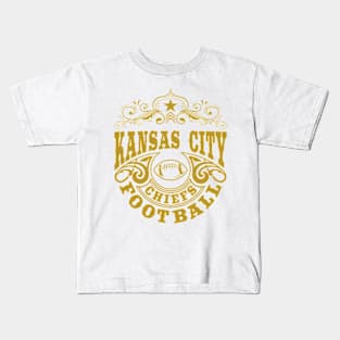 Vintage Retro Kansas City Chiefs Football Kids T-Shirt